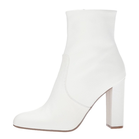 STEVE Madden White Leather Zippered Boots (Size 8.5) Brand new! - Picture 3 of 6
